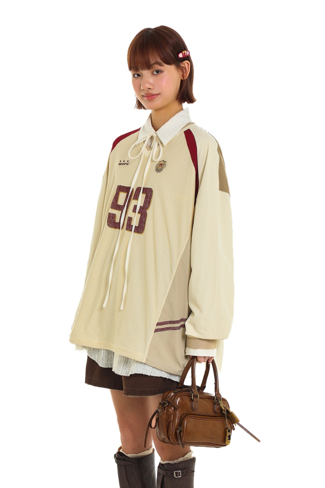 Retro V - Neck Colorblock Breathable Jersey Tee - COPPING THREADS - MOROMORO