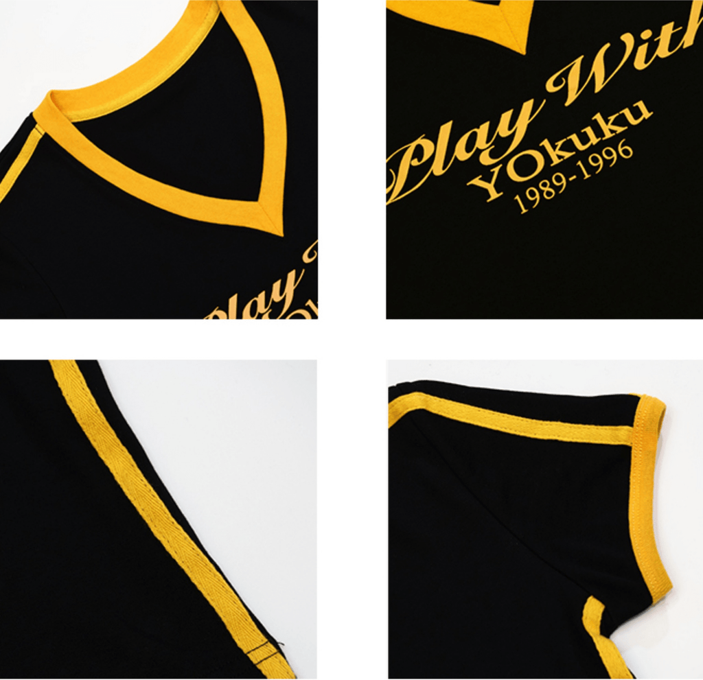 Retro V - Neck Letter Tee - COPPING THREADS - Yokuku