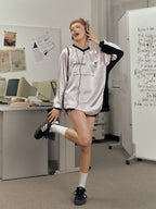 Retro V - Neck Sports Long Sleeve Jersey Tee - COPPING THREADS - CT Select