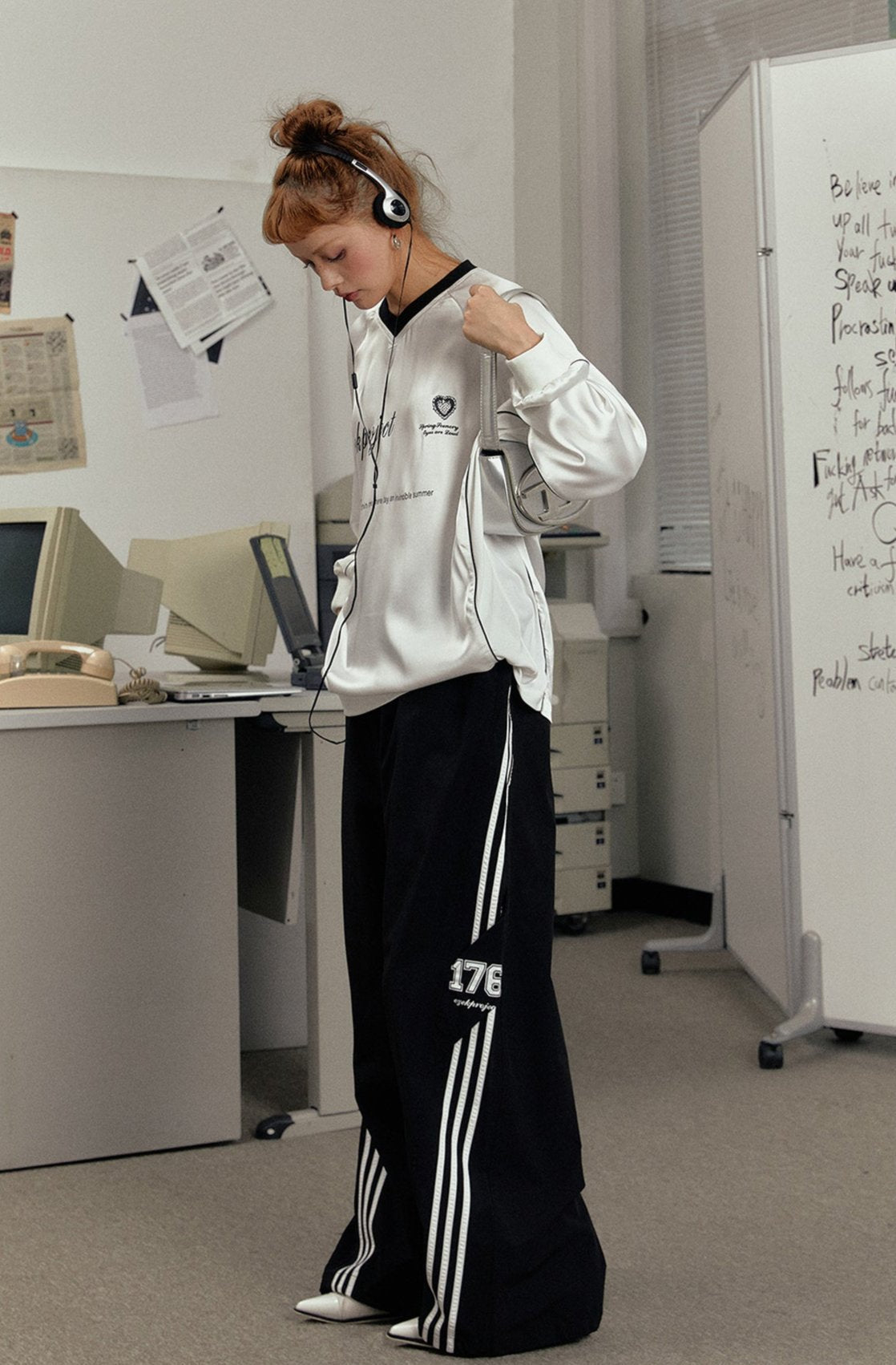 Retro V - Neck Sports Long Sleeve Jersey Tee - COPPING THREADS - CT Select