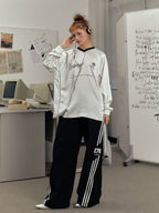 Retro V - Neck Sports Long Sleeve Jersey Tee - COPPING THREADS - CT Select