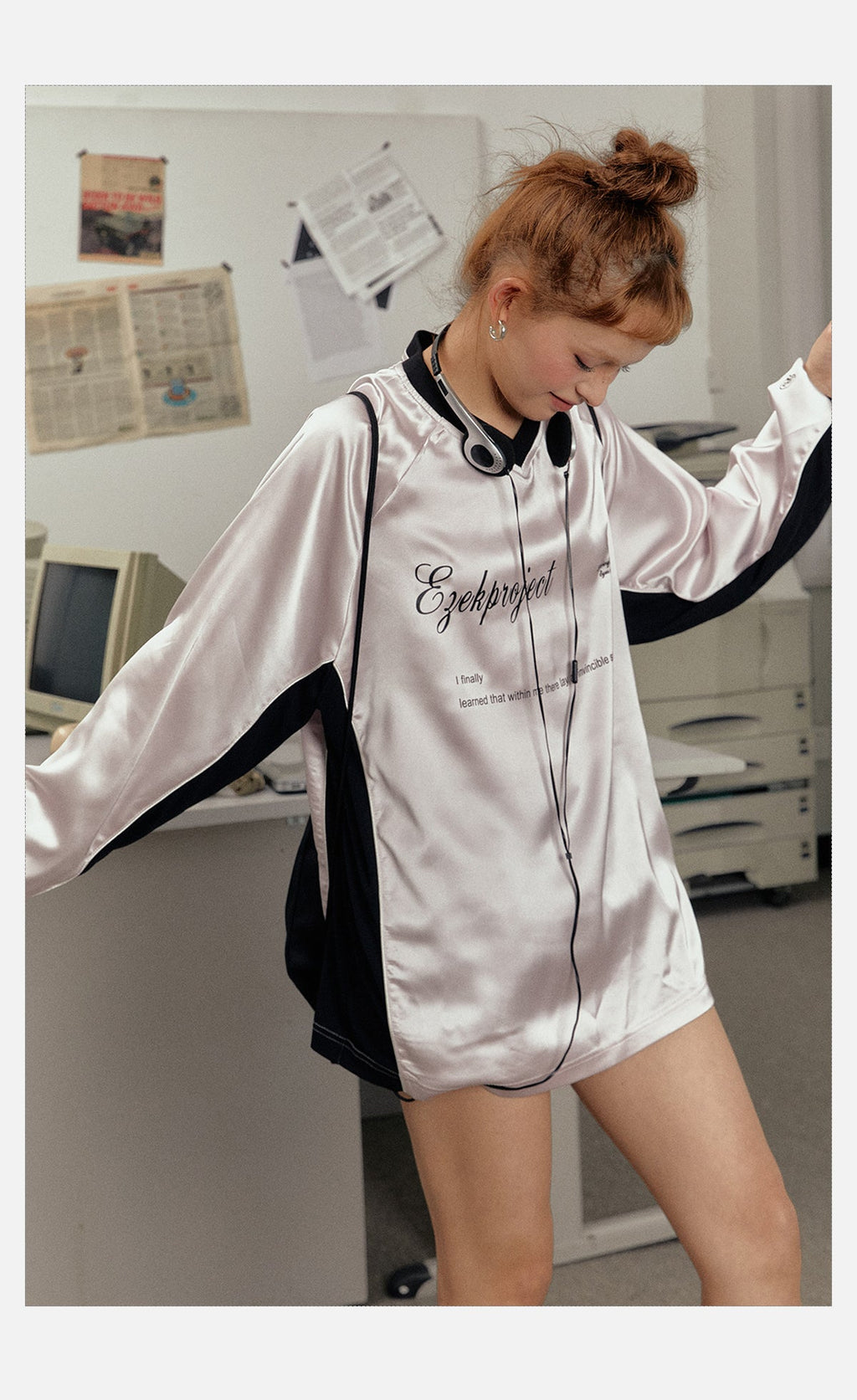 Retro V - Neck Sports Long Sleeve Jersey Tee - COPPING THREADS - CT Select