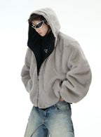 Reversible Fox Ear Fleece Hoodie Jacket - COPPING THREADS - ArguE CulturE
