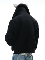 Reversible Fox Ear Fleece Hoodie Jacket - COPPING THREADS - ArguE CulturE