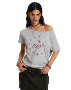 Reversible Gothic Cross Off - Shoulder Tee - COPPING THREADS - 0123Start