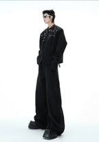 Rhinestone - Embellished Knit Cardigan Jacket - COPPING THREADS - ArguE CulturE