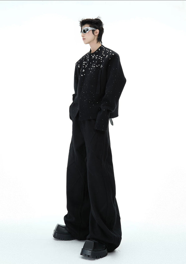 Rhinestone - Embellished Knit Cardigan Jacket - COPPING THREADS - ArguE CulturE
