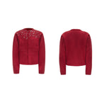 Rhinestone - Embellished Knit Cardigan Jacket - COPPING THREADS - ArguE CulturE