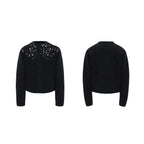 Rhinestone - Embellished Knit Cardigan Jacket - COPPING THREADS - ArguE CulturE