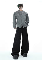 Rhinestone - Embellished Knit Cardigan Jacket - COPPING THREADS - ArguE CulturE