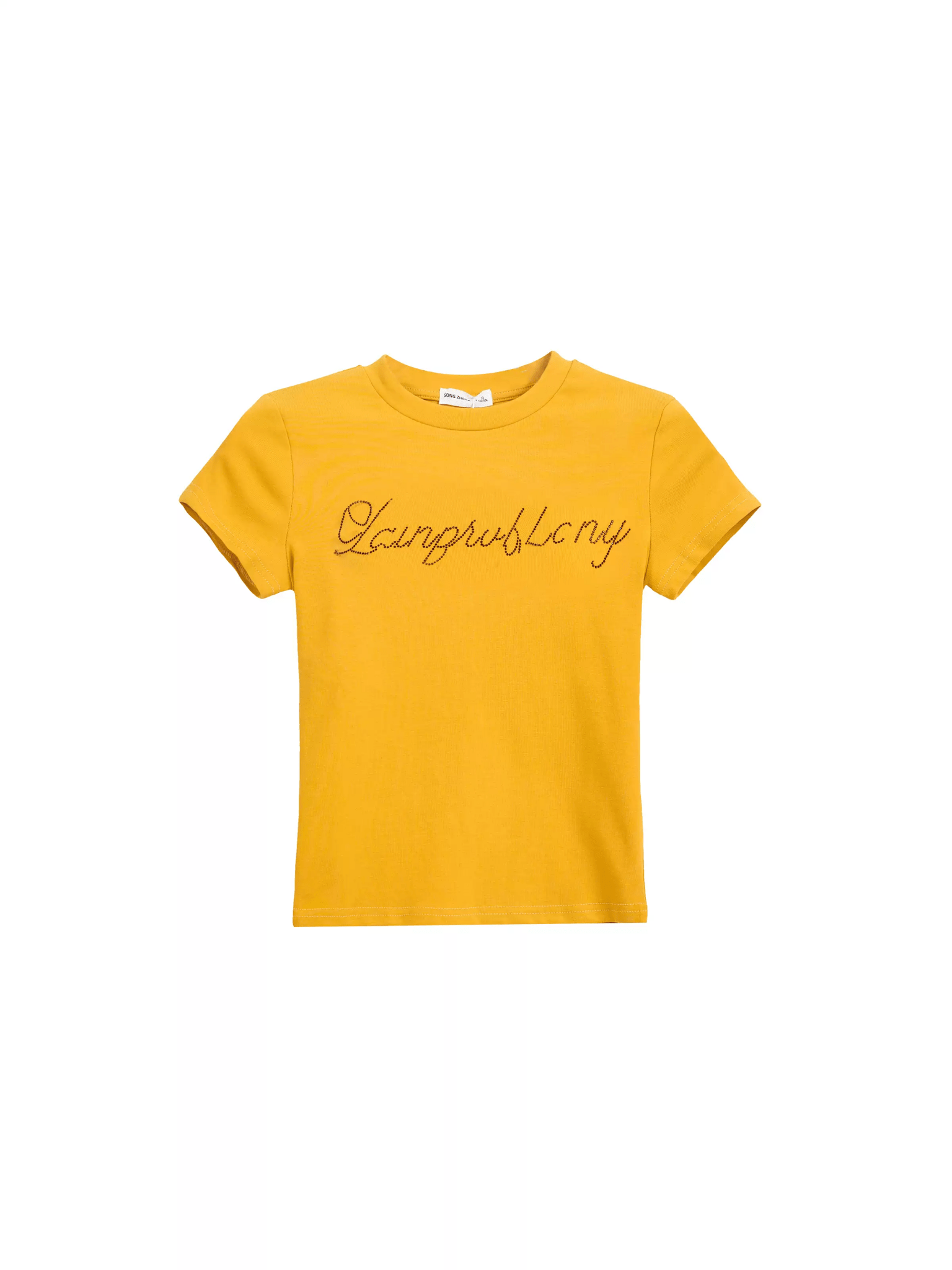 Rhinestone Graphic Crop Tee - COPPING THREADS - CT Select