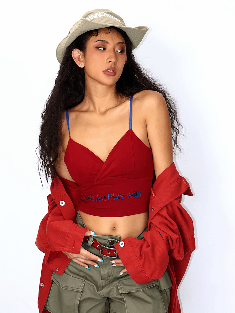 Ribbed Padded Cami Top Secondary image