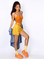 Ribbed Padded Cami Top - COPPING THREADS - Yokuku