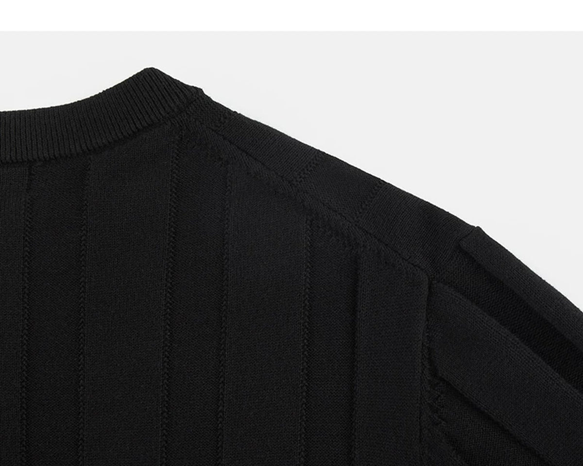 Ribbed Short-Sleeve Henley - COPPING THREADS - IDLT