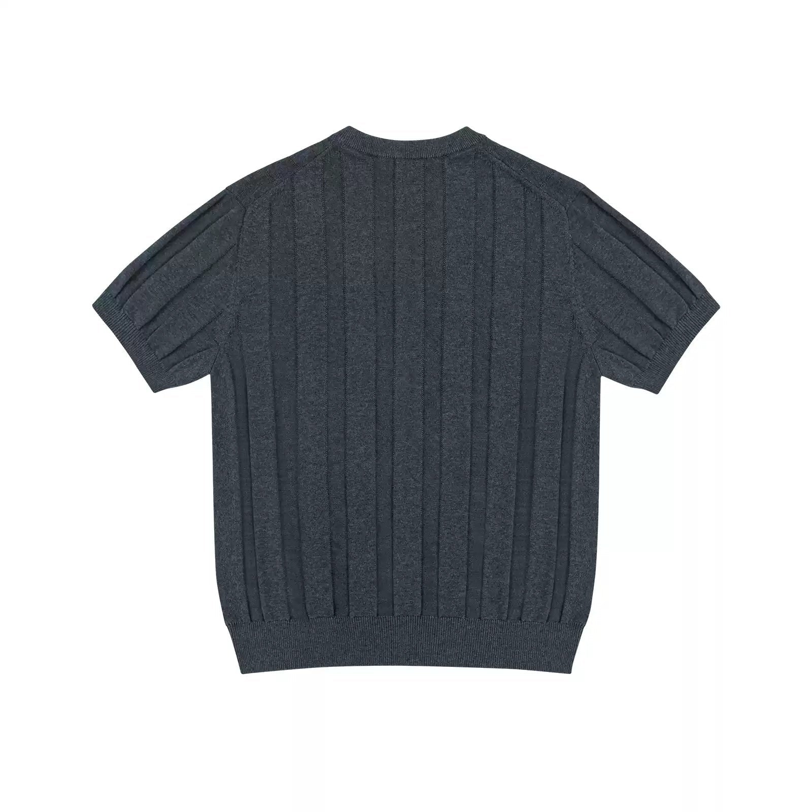 Ribbed Short-Sleeve Henley Secondary image