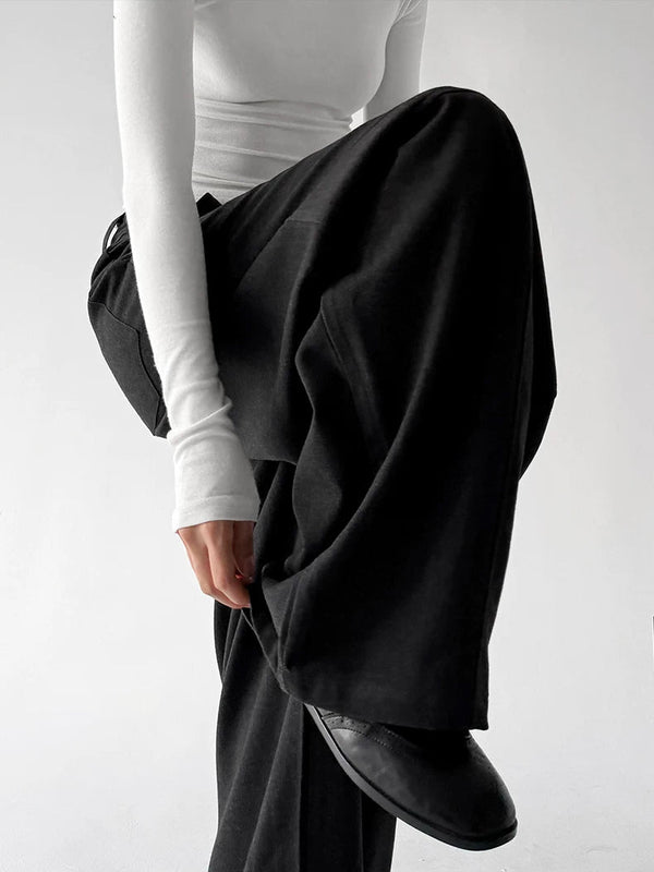 Ring-Detail Wide-Leg Pants - COPPING THREADS - CT ORIGINALS