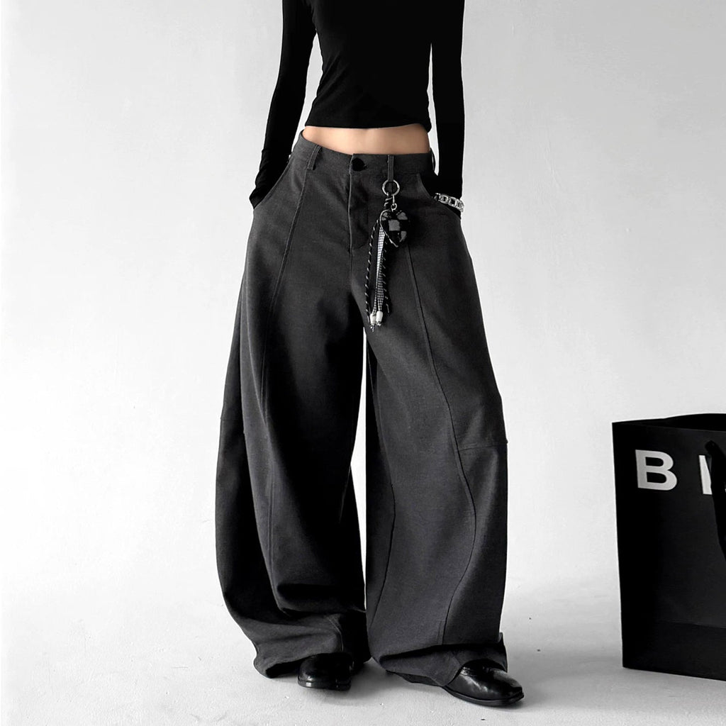 Ring-Detail Wide-Leg Pants - COPPING THREADS - CT ORIGINALS