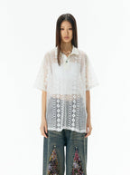 Ripple Lace Polo Tee - COPPING THREADS - APRIORITY