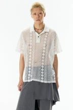 Ripple Lace Polo Tee - COPPING THREADS - APRIORITY