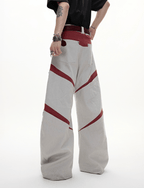 Rivet Accents Multi - Panel Wide - Leg Cargo Pants - COPPING THREADS - ArguE CulturE