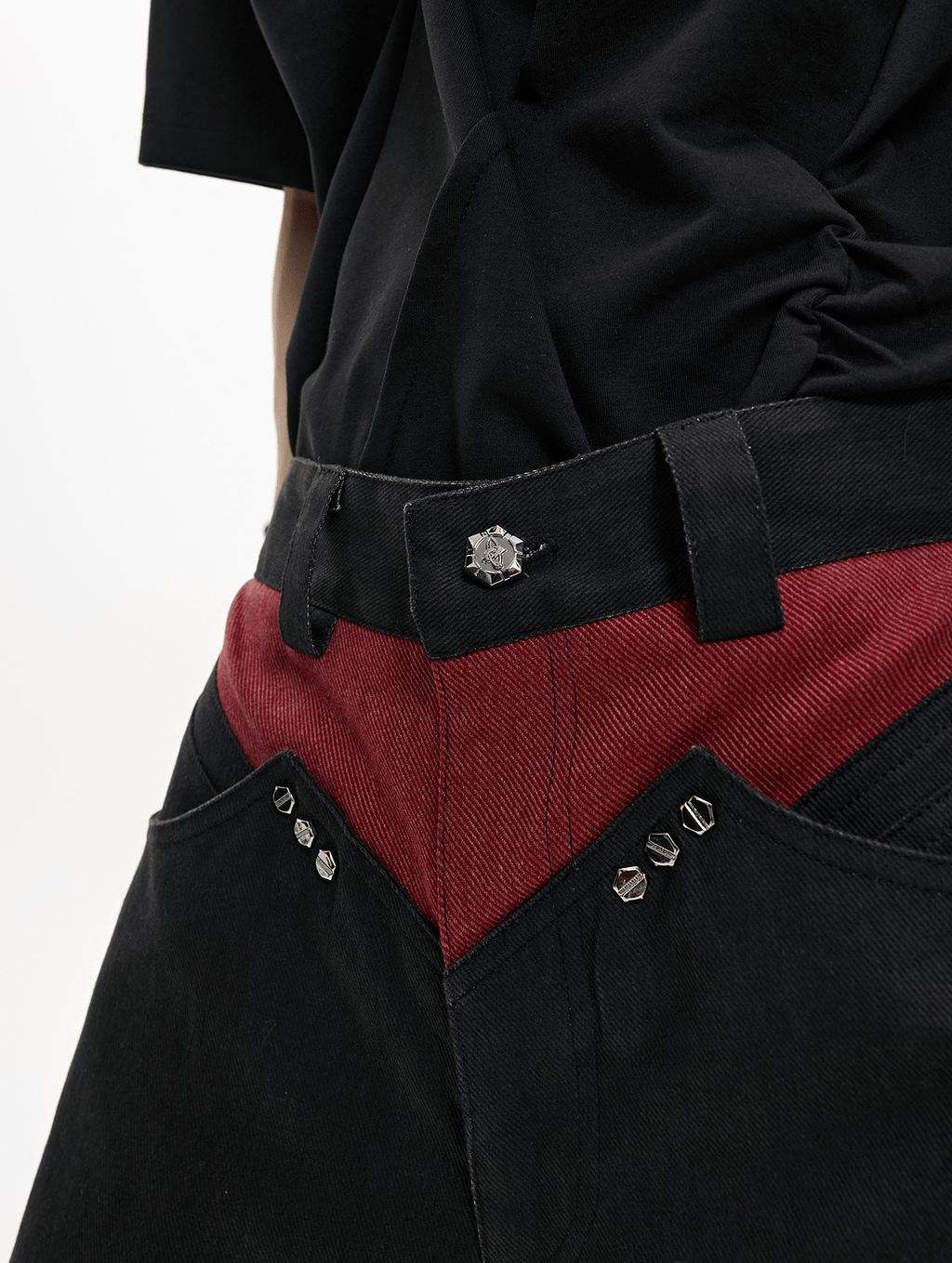 Rivet Accents Multi - Panel Wide - Leg Cargo Pants - COPPING THREADS - ArguE CulturE