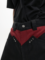 Rivet Accents Multi - Panel Wide - Leg Cargo Pants - COPPING THREADS - ArguE CulturE