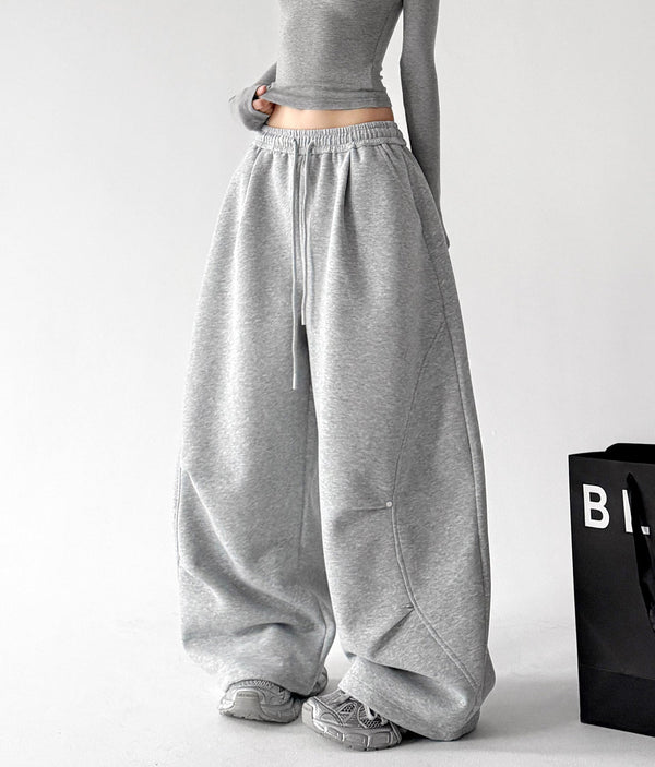 Rivet-Detail Wide-Leg Sweatpants - CT6259 - COPPING THREADS - CT ORIGINALS