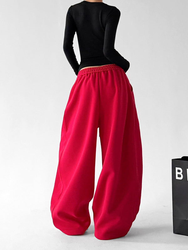 Rivet-Detail Wide-Leg Sweatpants - CT6259 - COPPING THREADS - CT ORIGINALS