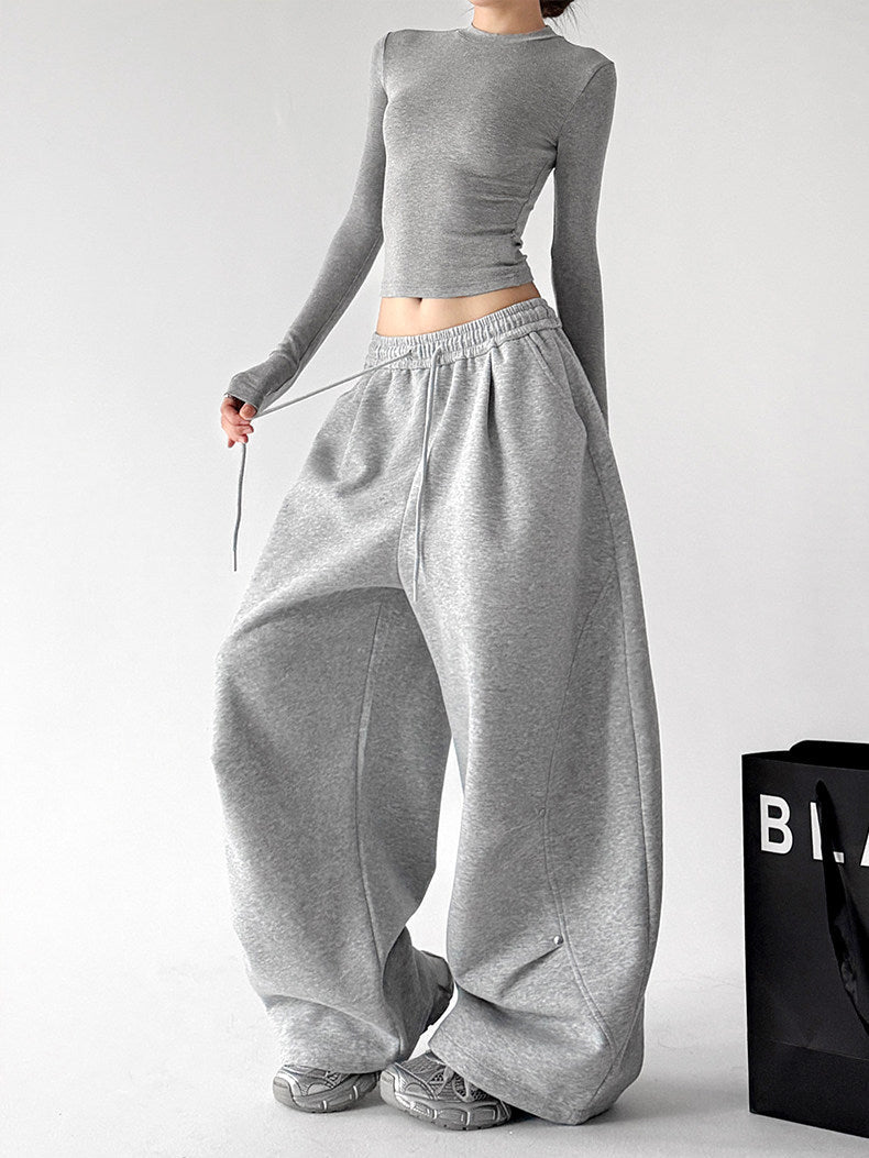 Rivet-Detail Wide-Leg Sweatpants - CT6259 Zweitbild