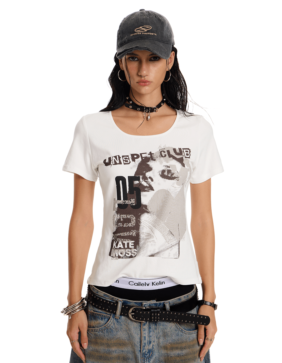 Rock Girl Fitted Scoop Neck Tee - COPPING THREADS - 0123Start