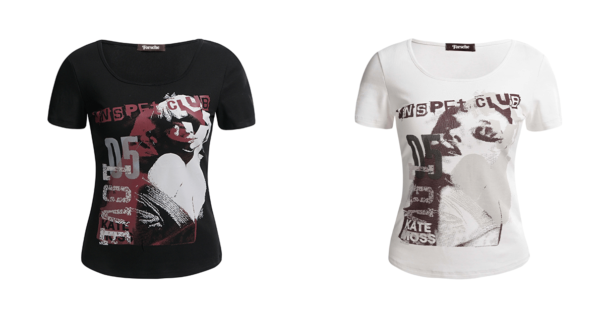 Rock Girl Fitted Scoop Neck Tee - COPPING THREADS - 0123Start