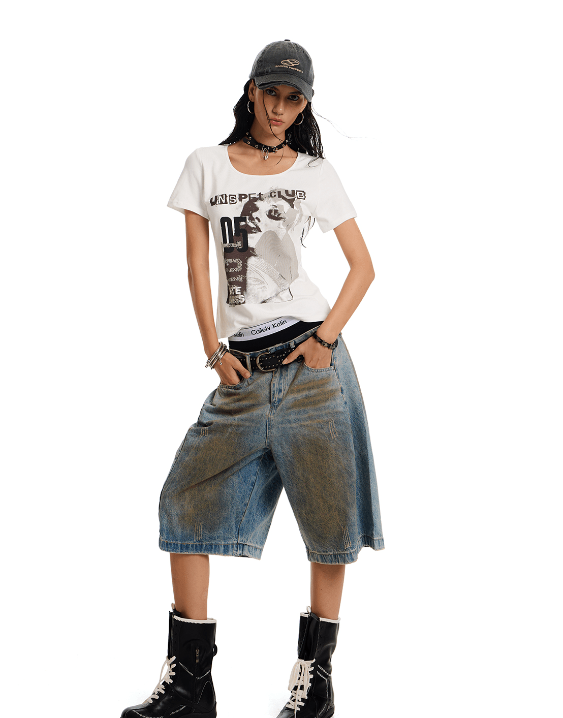 Rock Girl Fitted Scoop Neck Tee - COPPING THREADS - 0123Start