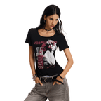 Rock Girl Fitted Scoop Neck Tee - COPPING THREADS - 0123Start