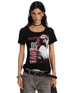 Rock Girl Fitted Scoop Neck Tee - COPPING THREADS - 0123Start