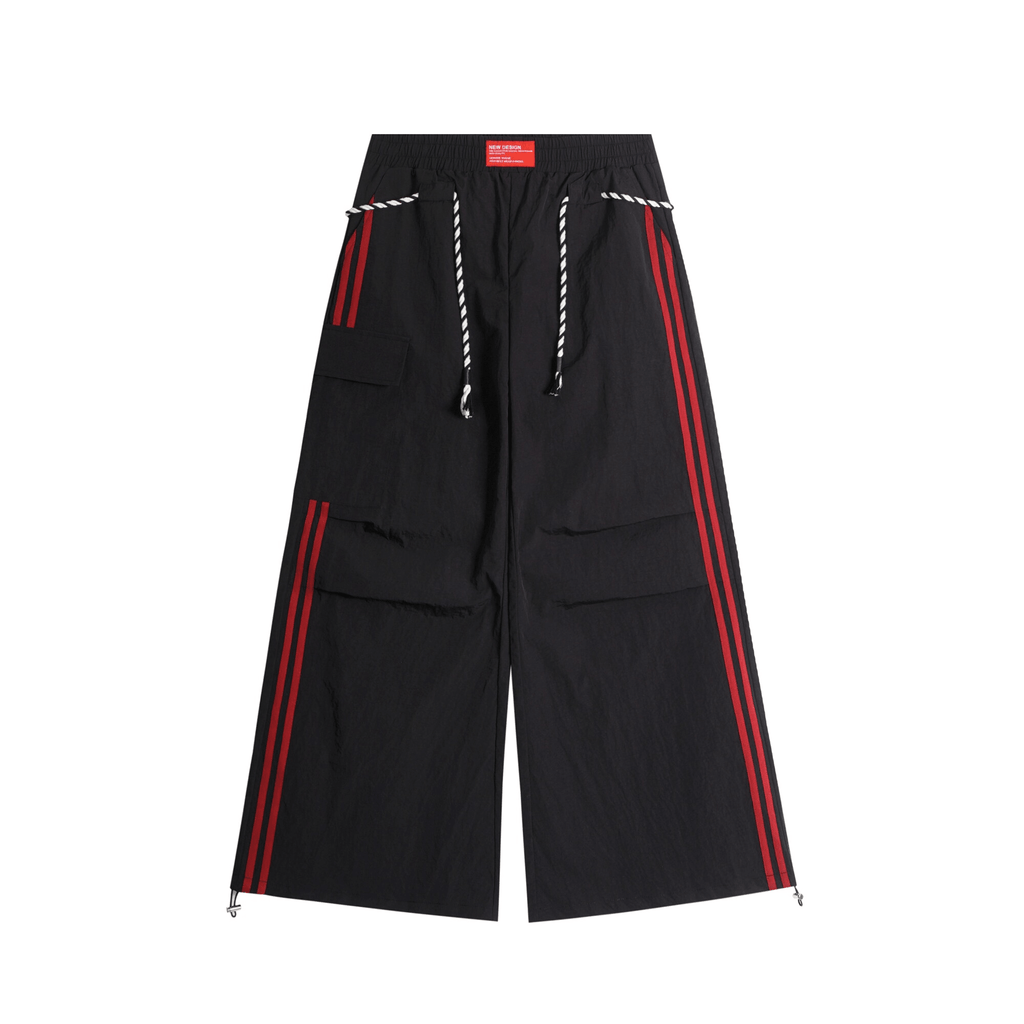 Rope - Waist Contrast Stripe Parachute Cargo Pants - COPPING THREADS - CT Select