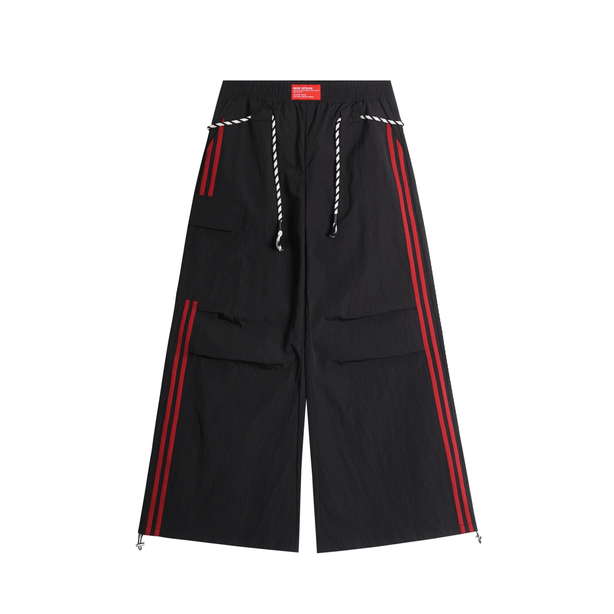 Rope - Waist Contrast Stripe Parachute Cargo Pants - COPPING THREADS - CT Select
