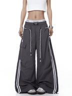 Rope - Waist Contrast Stripe Parachute Cargo Pants - COPPING THREADS - CT Select