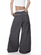 Rope - Waist Contrast Stripe Parachute Cargo Pants - COPPING THREADS - CT Select