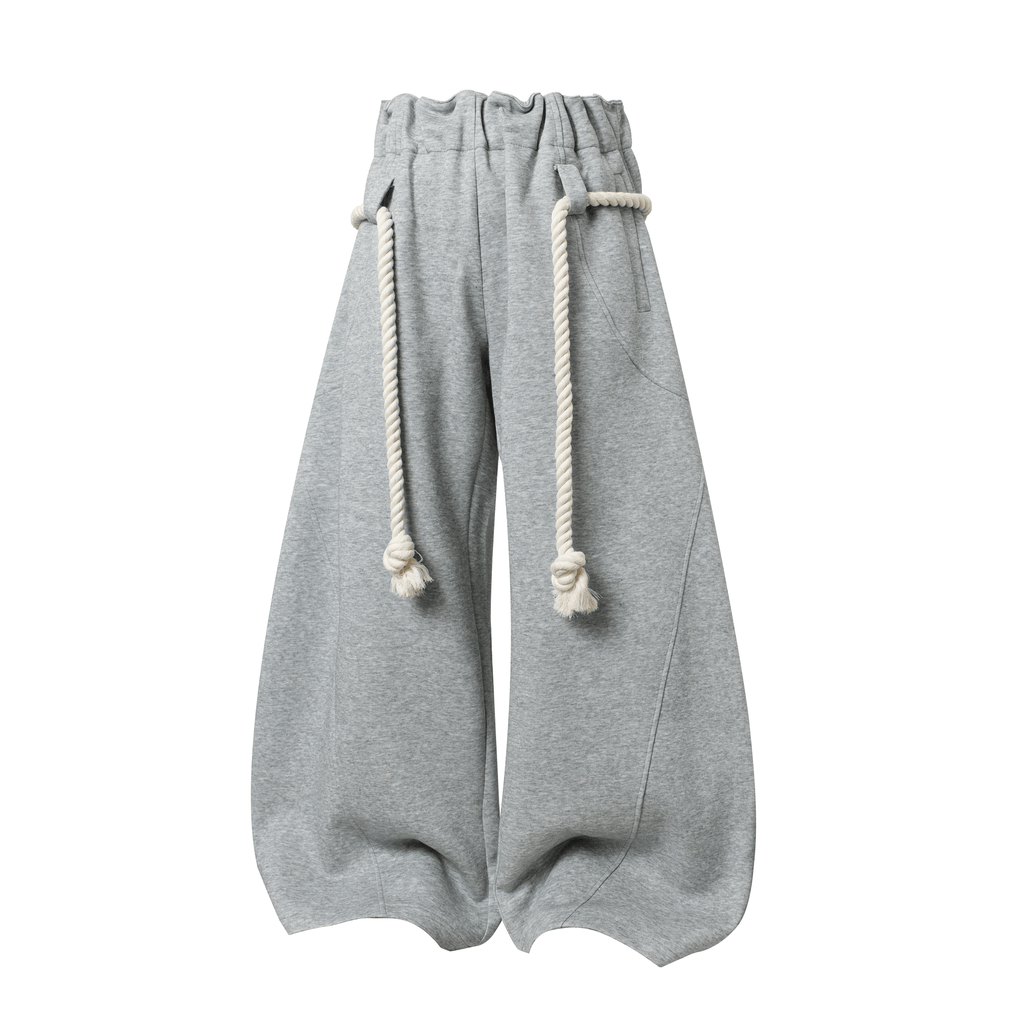 Rope - Waist Deconstructed Wide - Leg Sweatpants - COPPING THREADS - CT Select