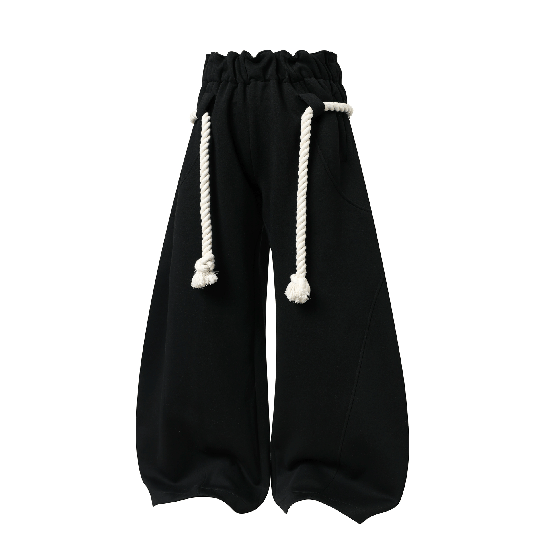 Rope - Waist Deconstructed Wide - Leg Sweatpants - COPPING THREADS - CT Select
