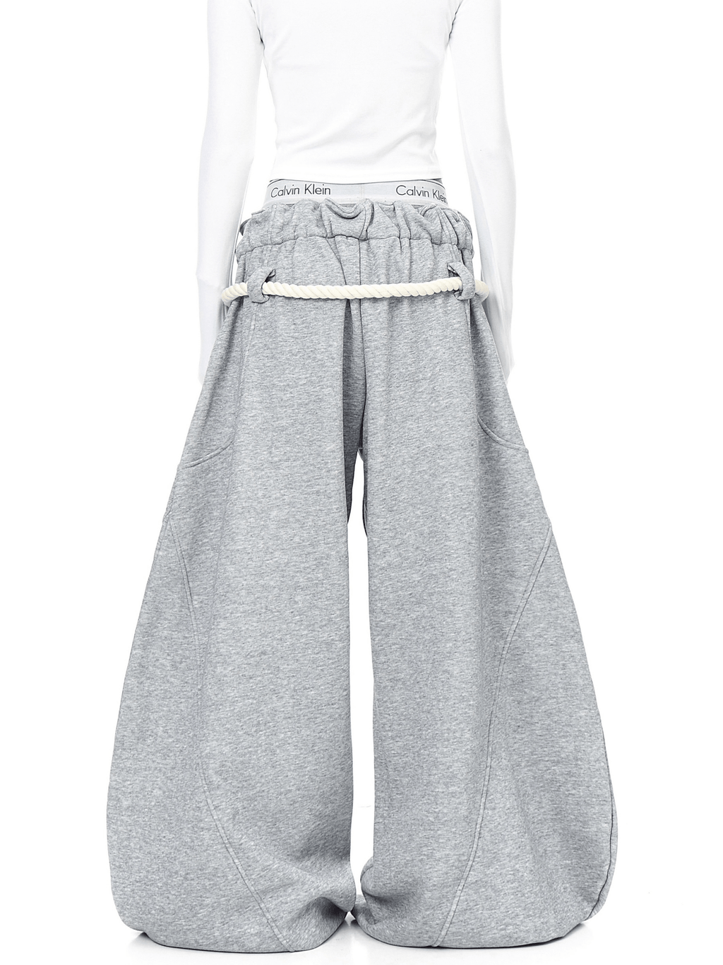 Rope - Waist Deconstructed Wide - Leg Sweatpants - COPPING THREADS - CT Select