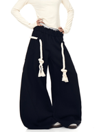 Rope - Waist Deconstructed Wide - Leg Sweatpants - COPPING THREADS - CT Select
