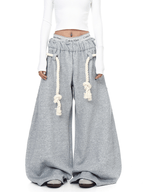 Rope - Waist Deconstructed Wide - Leg Sweatpants - COPPING THREADS - CT Select