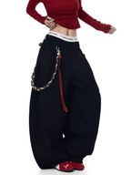 Rope‑Belt Baggy Scythe Sweatpants - COPPING THREADS - CT Select