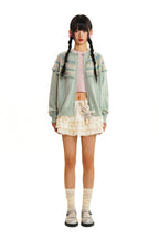 Round Neck Fair Isle Butterfly Pattern Knitted Cardigan - COPPING THREADS - MOROMORO