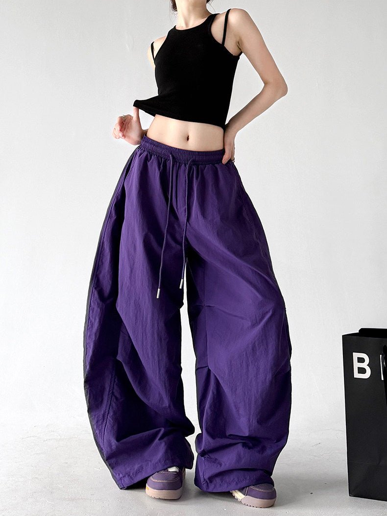 Rounded Drawstring Wide-Leg Pants - CT6249 - COPPING THREADS - CT ORIGINALS