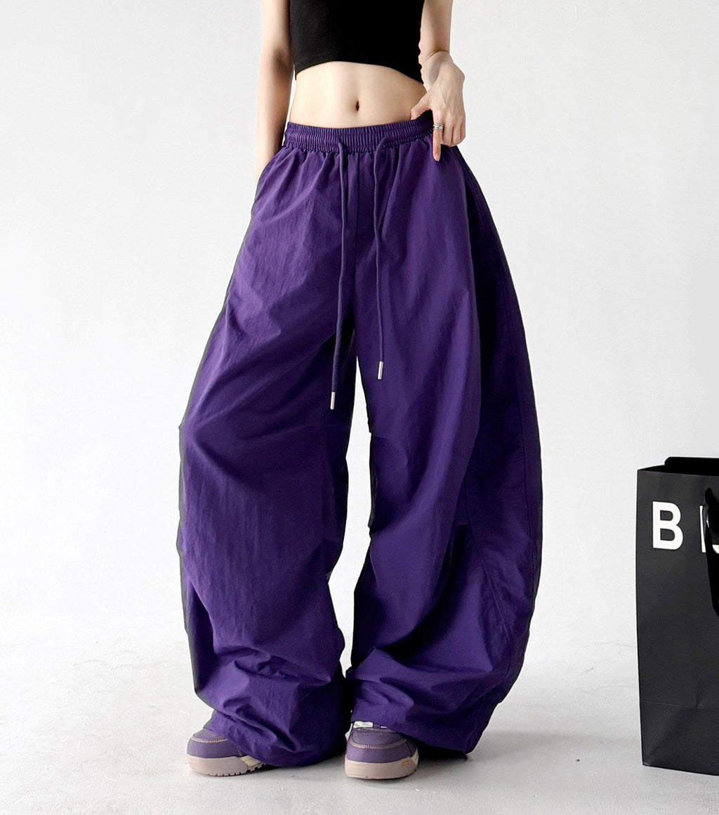 Rounded Drawstring Wide-Leg Pants - CT6249 - COPPING THREADS - CT ORIGINALS
