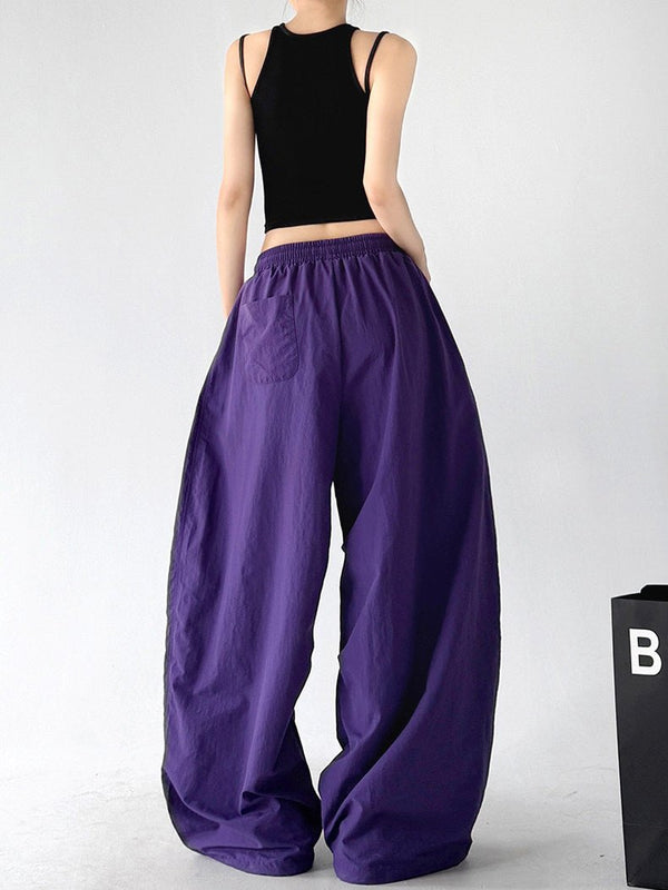 Rounded Drawstring Wide-Leg Pants - CT6249 - COPPING THREADS - CT ORIGINALS