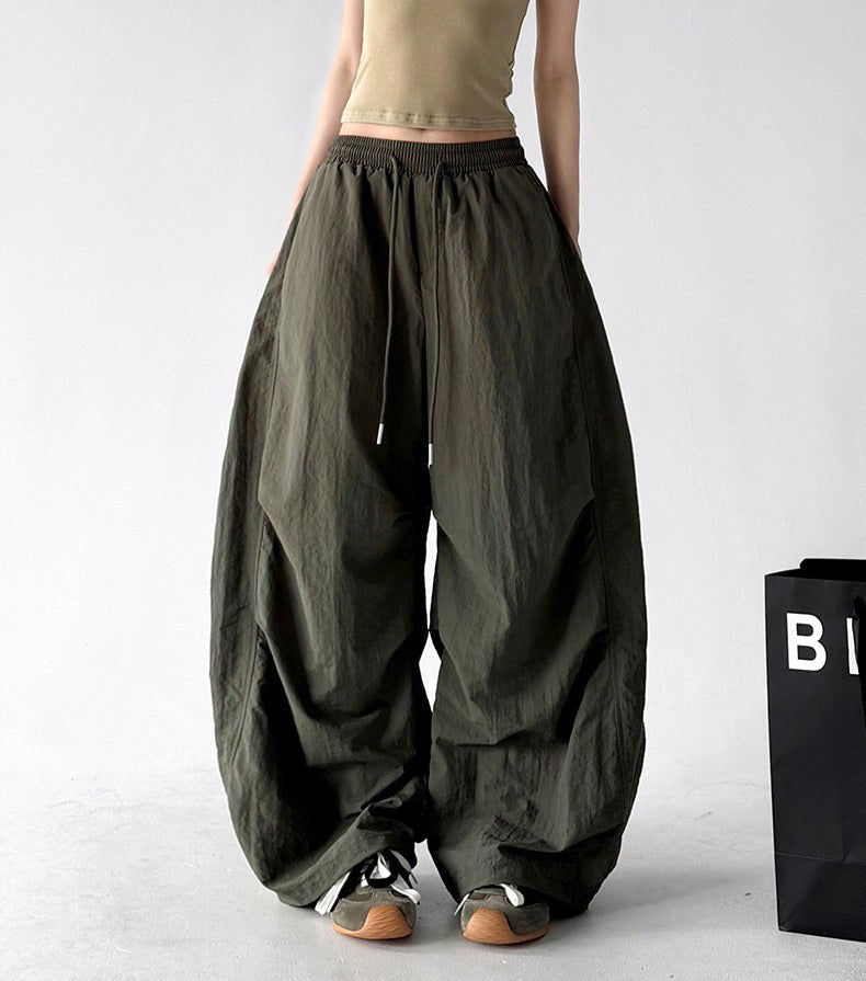 Rounded Drawstring Wide-Leg Pants - CT6249 - COPPING THREADS - CT ORIGINALS