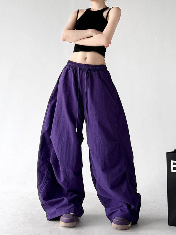 Rounded Drawstring Wide-Leg Pants - CT6249 - COPPING THREADS - CT ORIGINALS